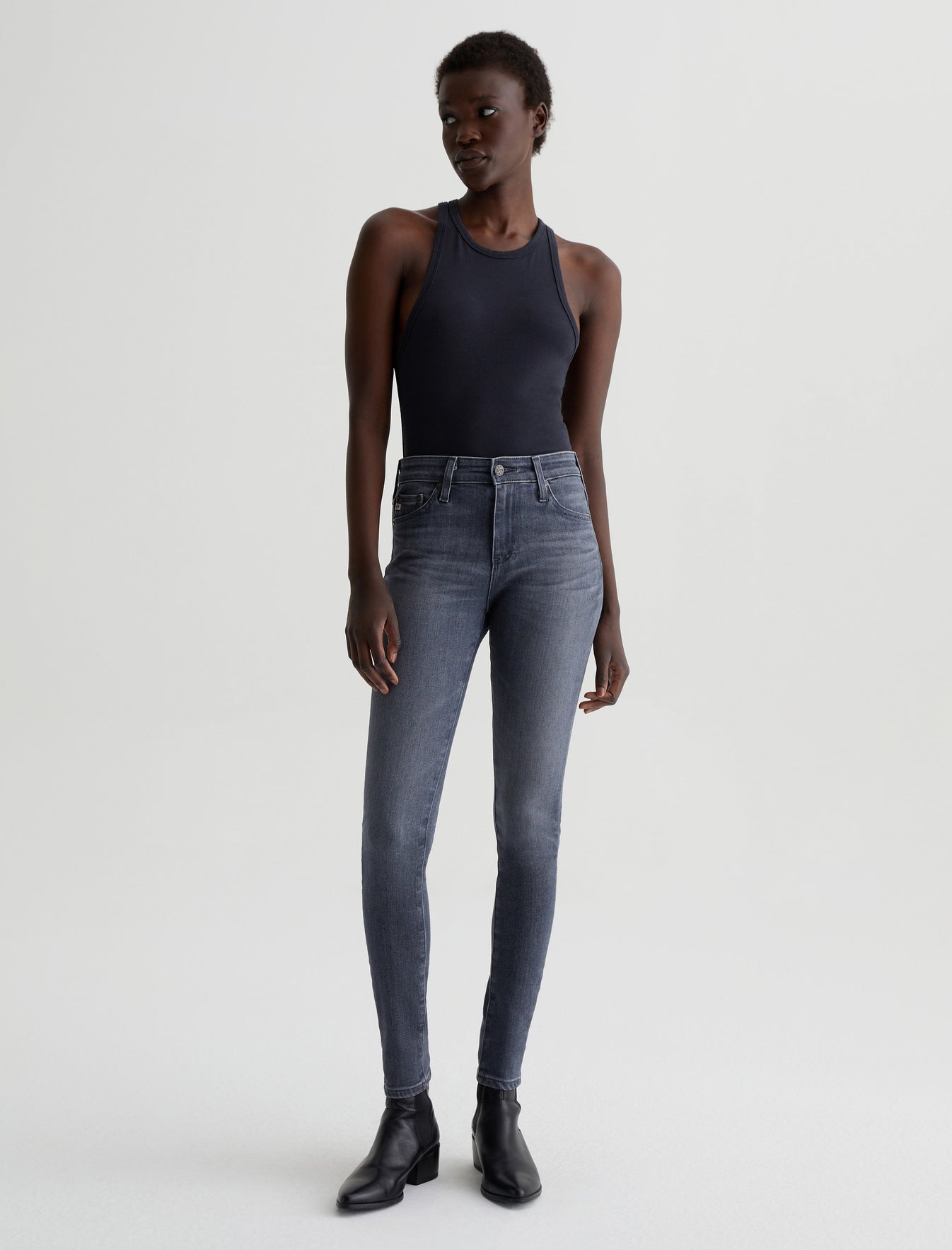 Farrah Skinny|AG-ed High-Rise Skinny Denim